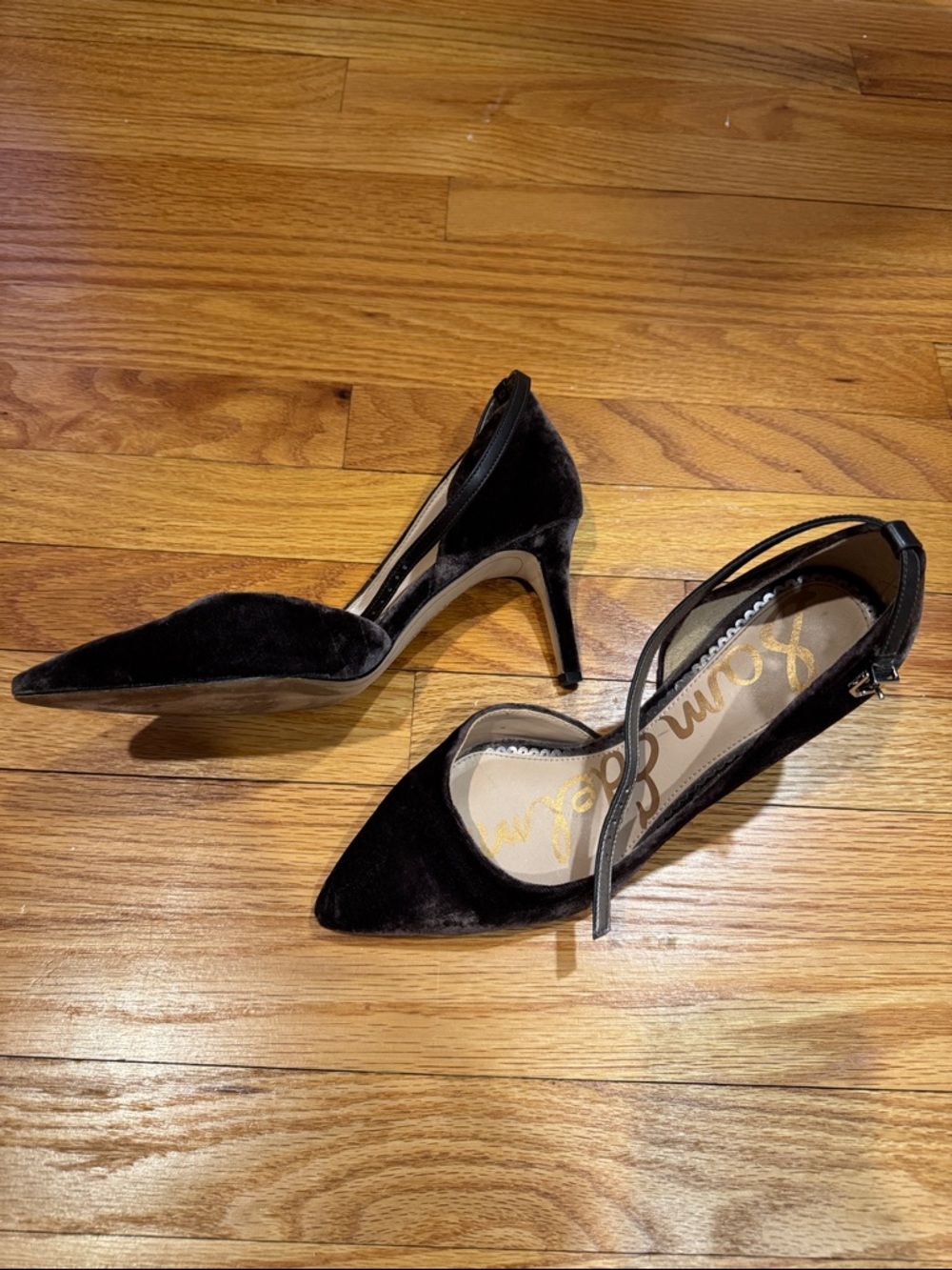 Velvet heels